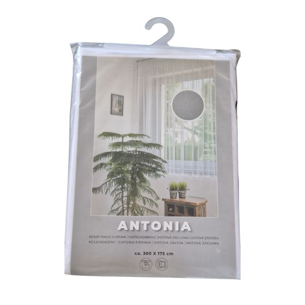 Laguna Antonia 01 Fényáteresztős Függöny fehér 300x175 cm