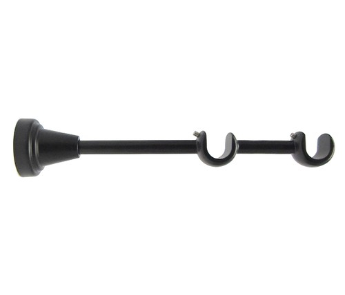 16 mm Konzol Klasszik Dupla Nyitott Fekete 16KONZOLB6