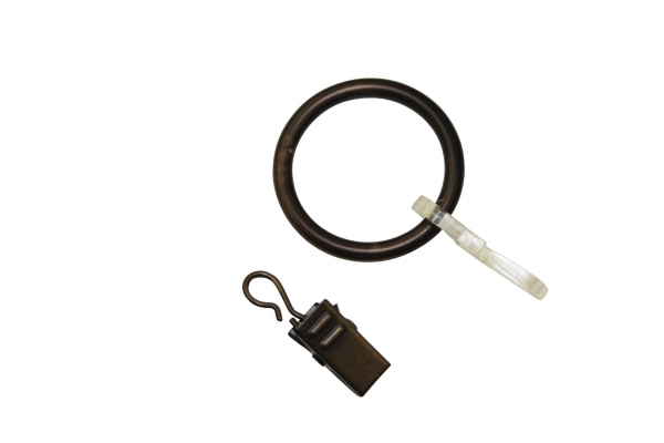 19mm Europa függönykarika 10db, bronz 31160