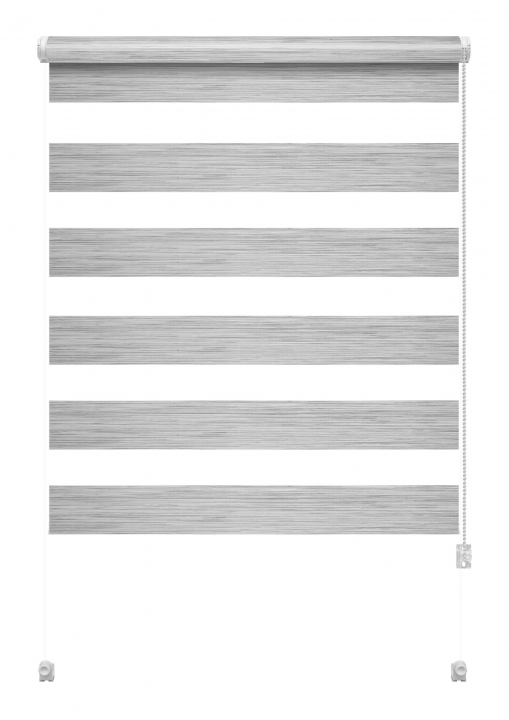 Mini Zebra silk sávroló oldalfeszítéssel 761 szürke 68x215 2022083